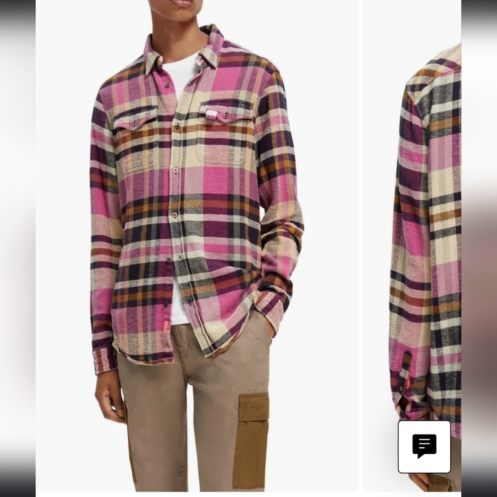 Scotch & Soda - Flannel Button Up - Size Sm/Med